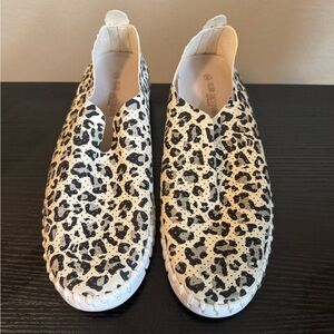 Ilse Jacobsen leopard print tulip 139 slip-on shoes